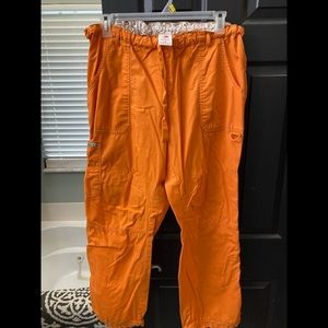 Koi 2x orange scrub pants Lindsey style